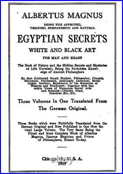 Antique book white black magic egyptian secret occult esoteric rare manuscript