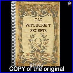 Antique book white black magic grimoire occult esoteric pagan witchcraft secrets