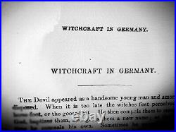 Antique book witchcraft magic occult sorcery satanic esoteric manuscript salem 1