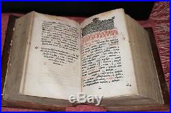 Antique illuminated first edition Old Believer Bible book printed 1641 in Moscow