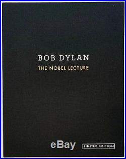 BOB DYLAN Signed THE NOBEL LECTURE Ltd. Ed BOOK / #5 of 100 Issued / 2 COA'S