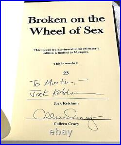 BROKEN ON WHEEL SEX Jack Ketchum 1/26? ULTRA Delirium Hardcover Signed Traycased