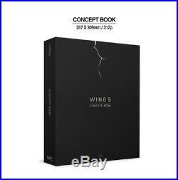 BTS Members Wings Concept Book & 7 Lenticulars Limited Edition KPOP Korea