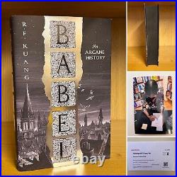 Babel R. F. Kuang SIGNED, Lined & Dated Exclusive + Ticket/Photos & Bookmark