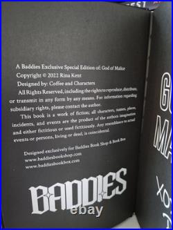 Baddies Book Box God Of Malice By Rina Kent Hardback Book