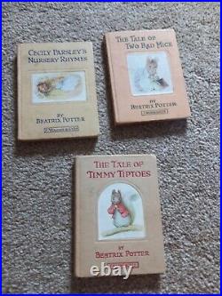 Beatrix Potter Vintage Hardback Books F Warne & Co. Ltd 3 Books Included