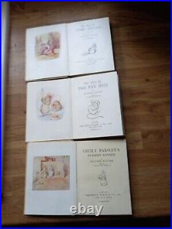 Beatrix Potter Vintage Hardback Books F Warne & Co. Ltd 3 Books Included