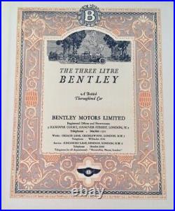 Bentley The Vintage Years 3rd LTD Ed Of 1000, 3 Volumes Slipcased Signed by Hay