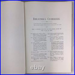Bibliotheca Cestriensis 1904 John H Cooke Crown Folio Limited Edition No 34 Book