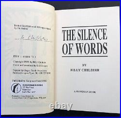 Billy Childish, The Silence of Words, SIGNED, Limited to 500, 1st Edn 1989 RARE