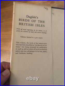 Birds Of The British Isles By Eric Fitch Daglish 1948 First Limited Edition
