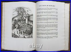 Book of Days of Llewelyn Powys GOLDEN COCKEREL PRESS 1st LTD Edn 1937 Zaehnsdorf