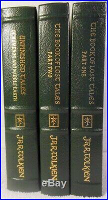Book of Lost Tales V. 1&2, Unfinshed Tales J. R. R, Tolkien (2003 Leather Easton)
