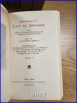 Boswell's Life of Johnson limited edition 6 volumes complete