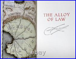 Brandon Sanderson SIGNED Alloy of Law Shadows of Self Dragonsteel Leatherbound