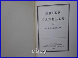 Brief Candles By Aldous Huxley 1930 Signed Limited Edition