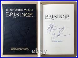 Brisingr Signed Christopher Paolini Limited Edition Signed Numbered Slipcase