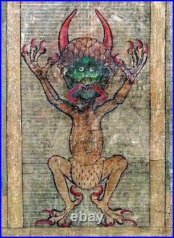 CODEX GIGAS Devil's Bible Reproduction Deluxe Leatherback with Express FEDEX