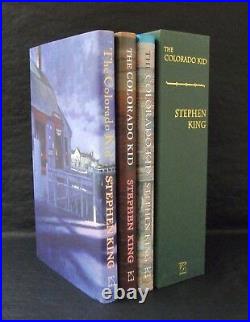 COLORADO KID Stephen King 3 BOOK SIGNED LTD MATCHING # SLIPCASED 1st ED SET