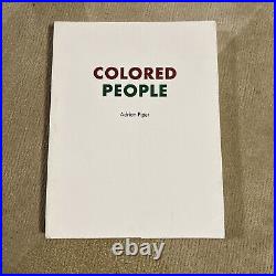 COLORED PEOPLE by Adrian Piper SCDJ 1991 Limited Edition OOP BOOK WORKS ART