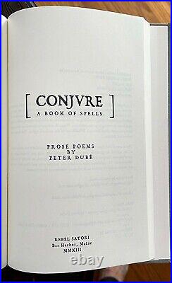 CONJURE A BOOK OF SPELLS Dubé, 1st 2013 OCCULT POETRY GRIMOIRE SIGNED