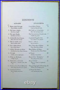 Carmichael, Alexander CARMINA GADELICA HYMNS AND INCANTATIONS VOLUME I Hardba