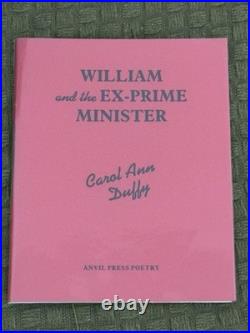 Carol Ann Duffy William & The Ex-Prime Minister Signed Ltd Edtn Book (155/300)
