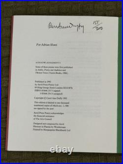 Carol Ann Duffy William & The Ex-Prime Minister Signed Ltd Edtn Book (155/300)