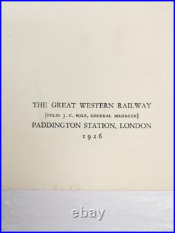 Castles 1926 limited edition hardcover & original Great Western Railway Map