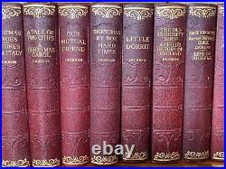 Charles Dickens Set of 16 Hardback Books Hazell Watson & Viney Ltd Vintage