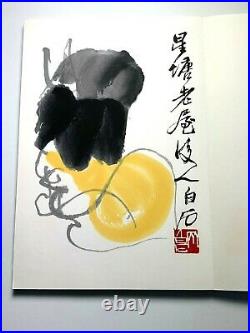 Chinese China Album 22 Woodblock Prints Book Qi Baishi 1952 Rongbaozhai Beijing