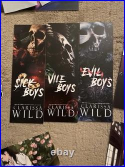 Clarissa Wild Signing Exclusives Sick Boys, Vile Boys, Evil Boys