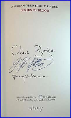 Clive Barker, J K Potter / Books of Blood I-III Signed Limited Edition 1985