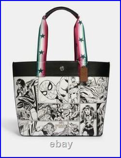 Coach X Marvel Jes Tote With Comic Book Print New Authentic Limited Edition