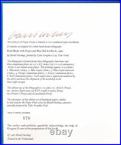 DAVID HOCKNEY SIGNED Paper Pools 1980 Limited Edition Book Ed Number 978/1000