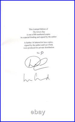 DENNIS LEHANE The Given Day SIGNED LIMITED LETTERED 1st Edition Scarce