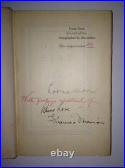 Dark Star Lorna Moon Signed (Bessie Love + Frances Marion) 1st Edition 1929
