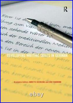 Developing Writing Skills in German, Duensing 9781138430419 Free Shipping