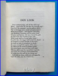 Don Leon LORD BYRON Fortune Press BANNED BOOK Scarce Limited Edition