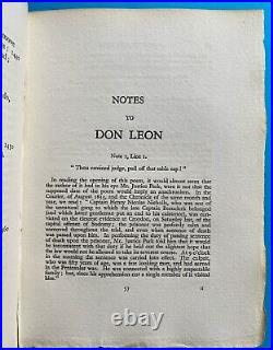 Don Leon LORD BYRON Fortune Press BANNED BOOK Scarce Limited Edition