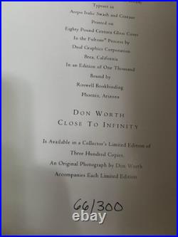 Don Worth Close to Infinity Signed Limited Edition Hardcover Photo Book 1969