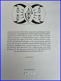 Dragon Book of Essex Andrew Chumbley Xoanon Three Hands Occult Azoetia Deluxe