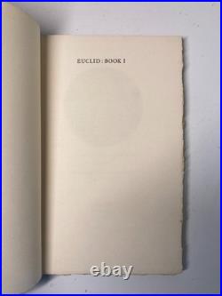 EUCLID, Book I (1944) Bruce Rogers Signed Limited Edition (1/500) FINE PRESS
