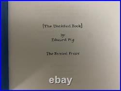 Edward Gorey Three Books From The Fantod Press Limited First Edition RARE VF+