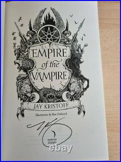 Empire of the Vampire Jay Kristoff SIGNED Waterstones/Forbidden Planet/Trade Ed
