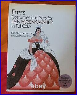 Erte Signed Book Limited Edition With Dust Jacket Costumes Fantastic Autograph