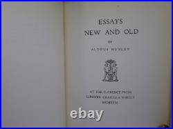 Essays New And Old By Aldous Huxley 1926 Signed Limited Edition