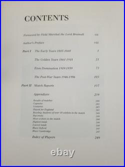 Eton & Harrow at Lords LTD ED 61/250 Signed by Robert Titchener-Barrett 1996