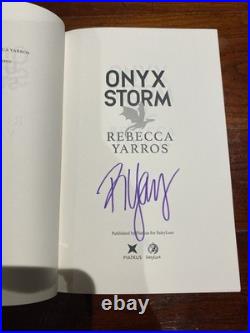 Fairyloot Empyrean Series Fourth Wing Iron Flame & Onyx Storm One Copy Signed