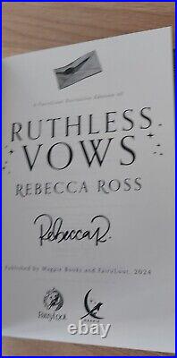 Fairyloot Ruthless Vows by Rebecca Ross Signed Sprayed Edges